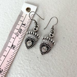 Brighton Heart earrings, silver